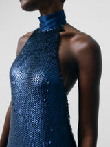 Sequin halter dress