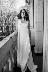 Campanille Coat black and white | Wedding capes | Sophie et Voilà