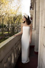 Deidre and Flower crown | Wedding dress | Sophie et Voilà