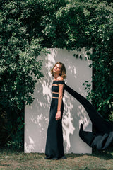 Fría Black Dress and Cape