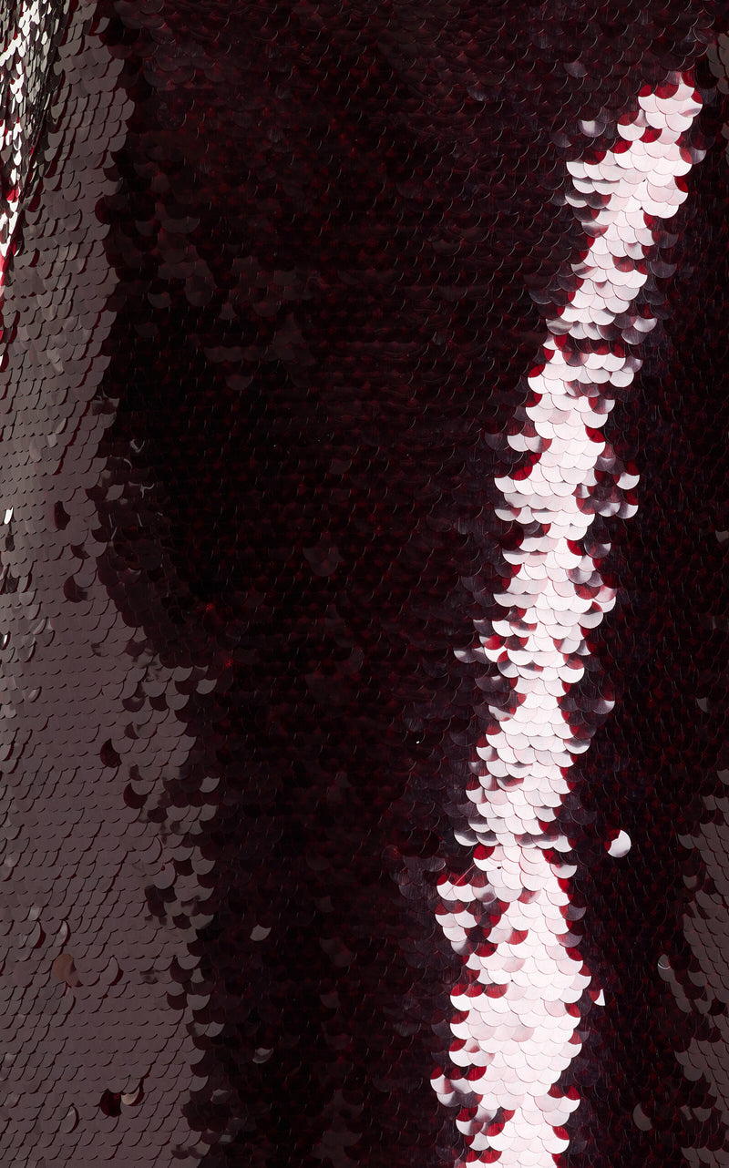 Strapless sequin dress