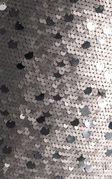 Open draped back pallet dress